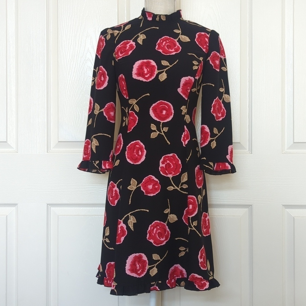Kate Spade New York Hazy Rose Crepe Dress - Picture 3 of 7